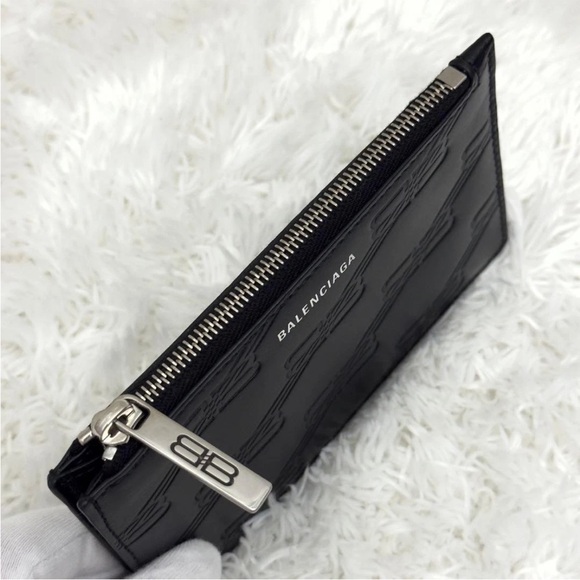 Balenciaga Black Embossed Pouch - Picture 4 of 13